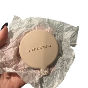 NWOB Burberry Beige Small Round Makeup Mirror with Ribbon Novelty Beauty Gift